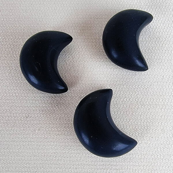 Black Jade crescent moons