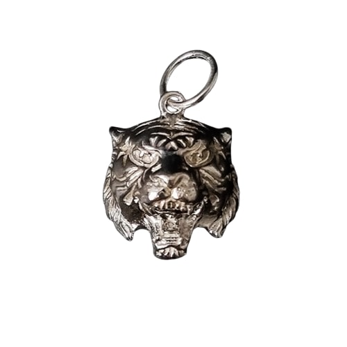 Tiger 3D Silver pendant