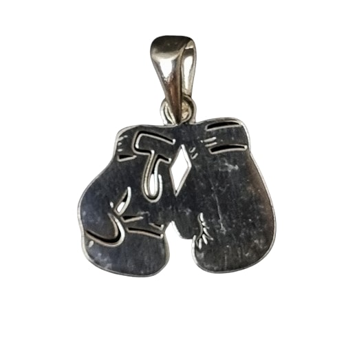 Boxing Gloves Silver Pendant