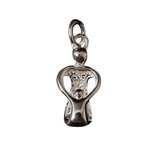 Mother and Child Silver Pendant