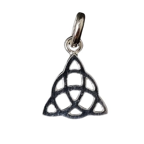 celtic knot silver pendant