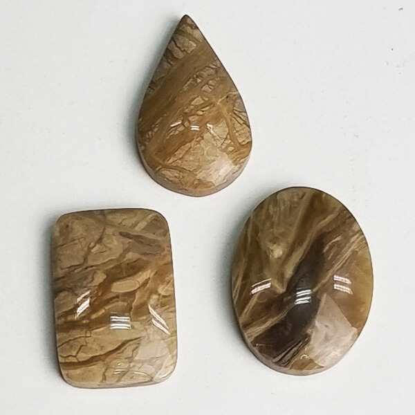 Caramel calcite cabochon