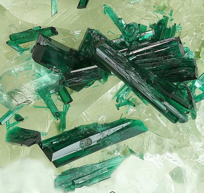 Atacamite crystals from Peru