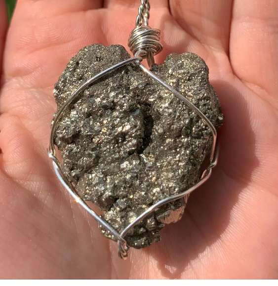 Bad quality Pyrite jewelry made from Quinoa grade pyrite