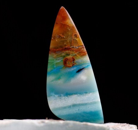 Andean Blue Bloulder Opal cabochon