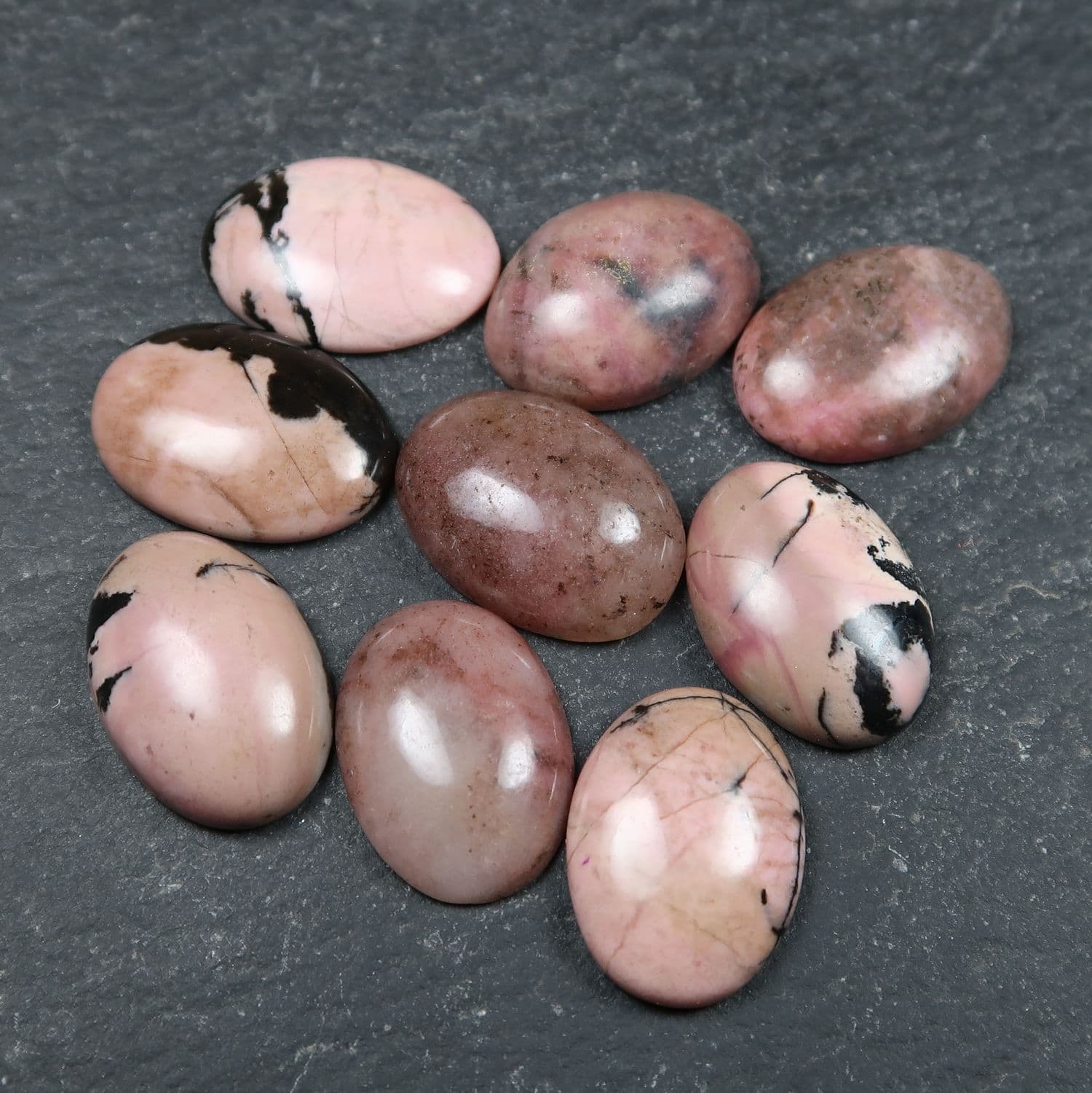 Bad quality material rhodonite