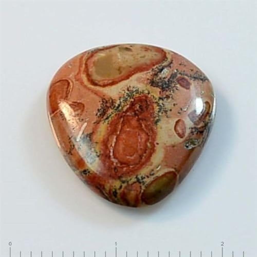 drop shaped Master Cabochon made from Leopardite