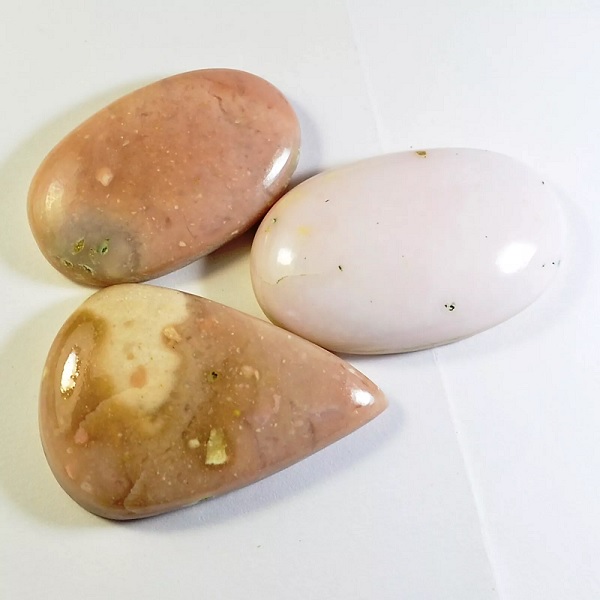 Collection Orbita: silver ring with Pink Opal disk