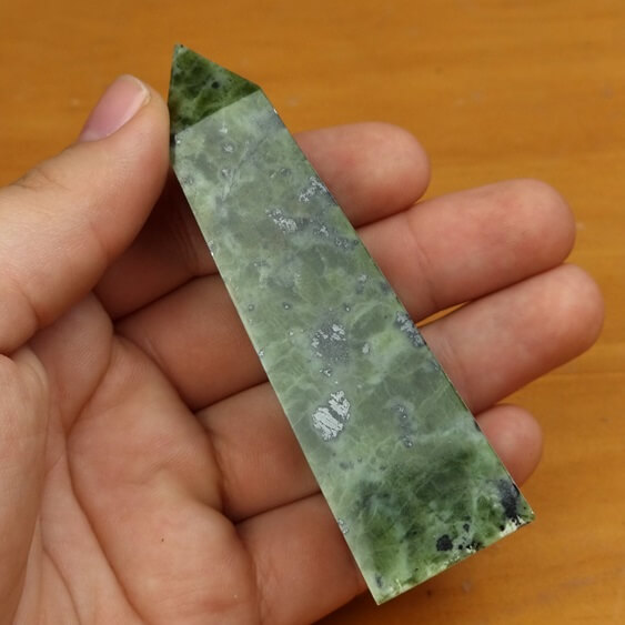 Green Jade Nephrite Obelisk