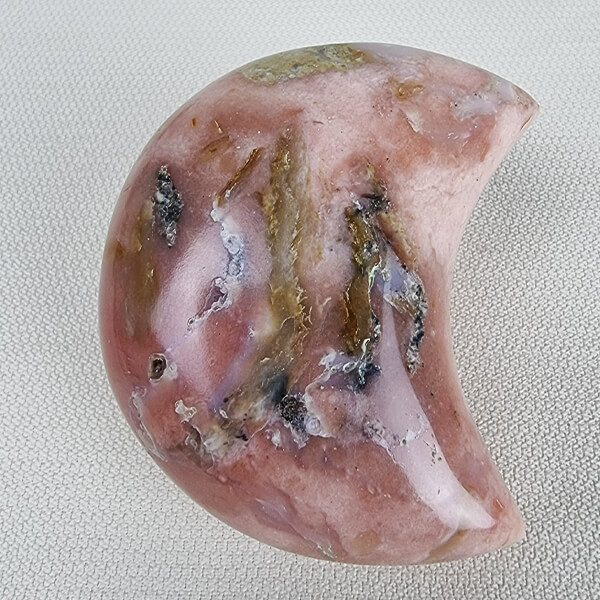 Ethical Pink Opal Crystal moon Gemrock