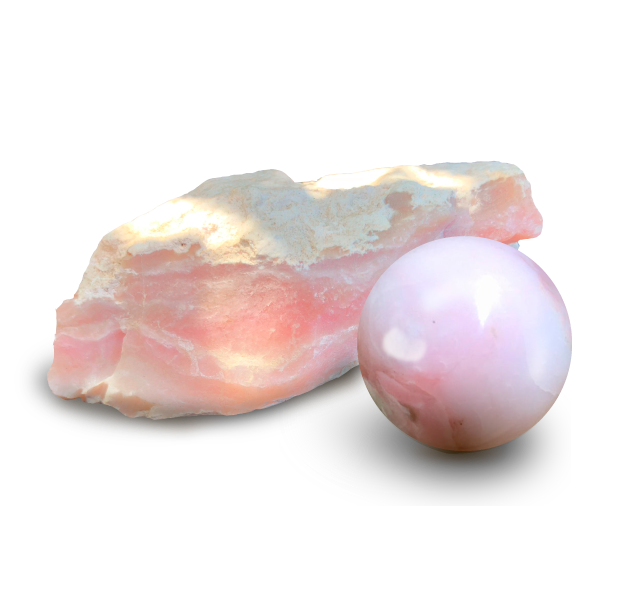 Ethical Pink Opal Crystals Gemrock