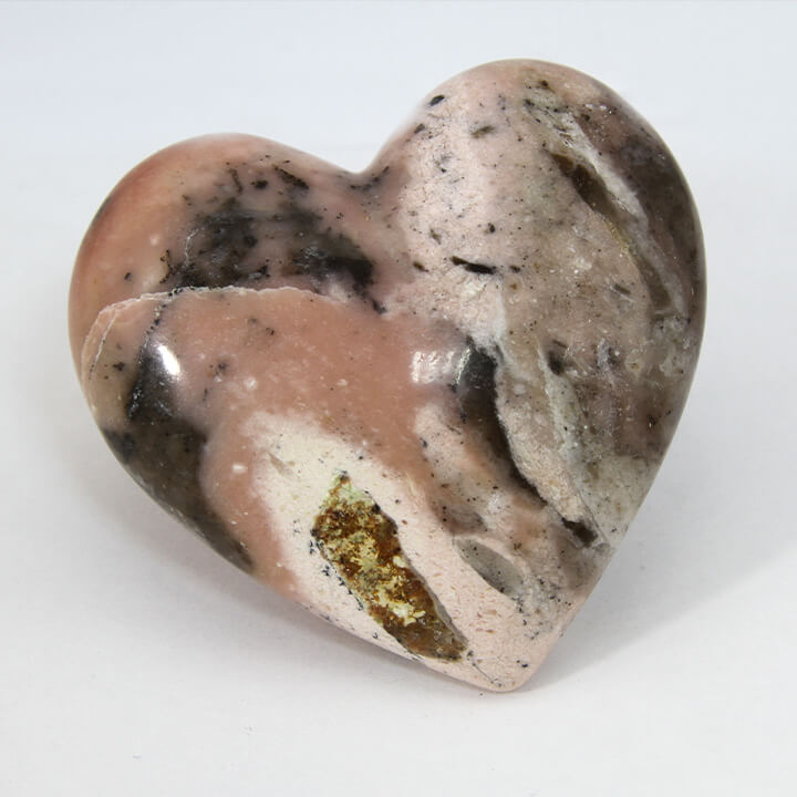 Low-grade Pink Opal Crystal heart Gemrock 2