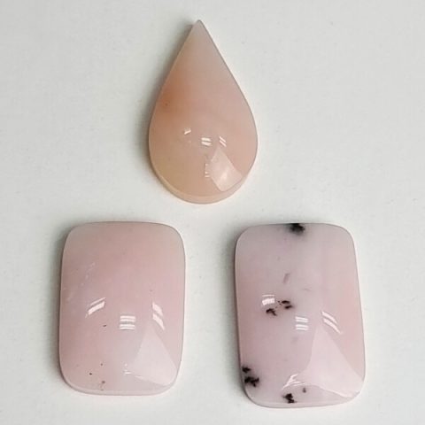 Pink Opal A quality cabochons gemrock